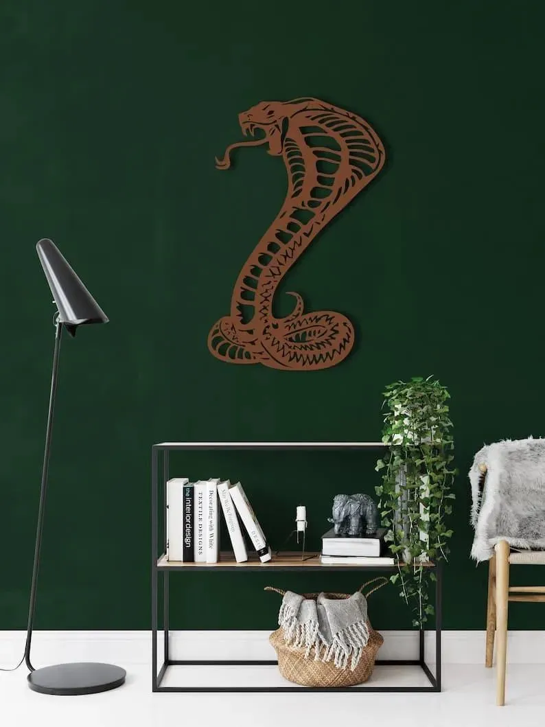 Cobra Snake Metal Wall Decor
