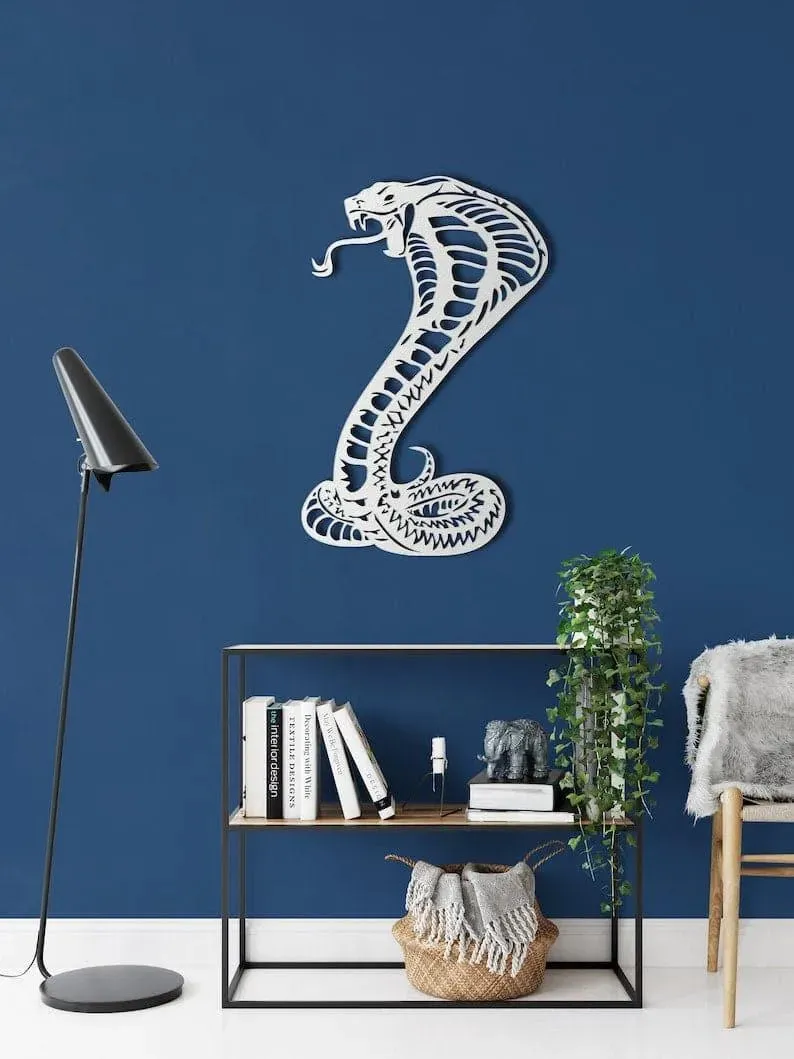 Cobra Snake Metal Wall Decor