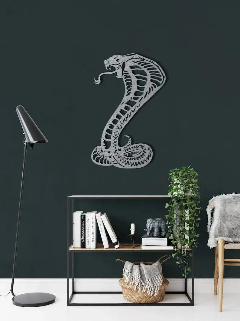 Cobra Snake Metal Wall Decor