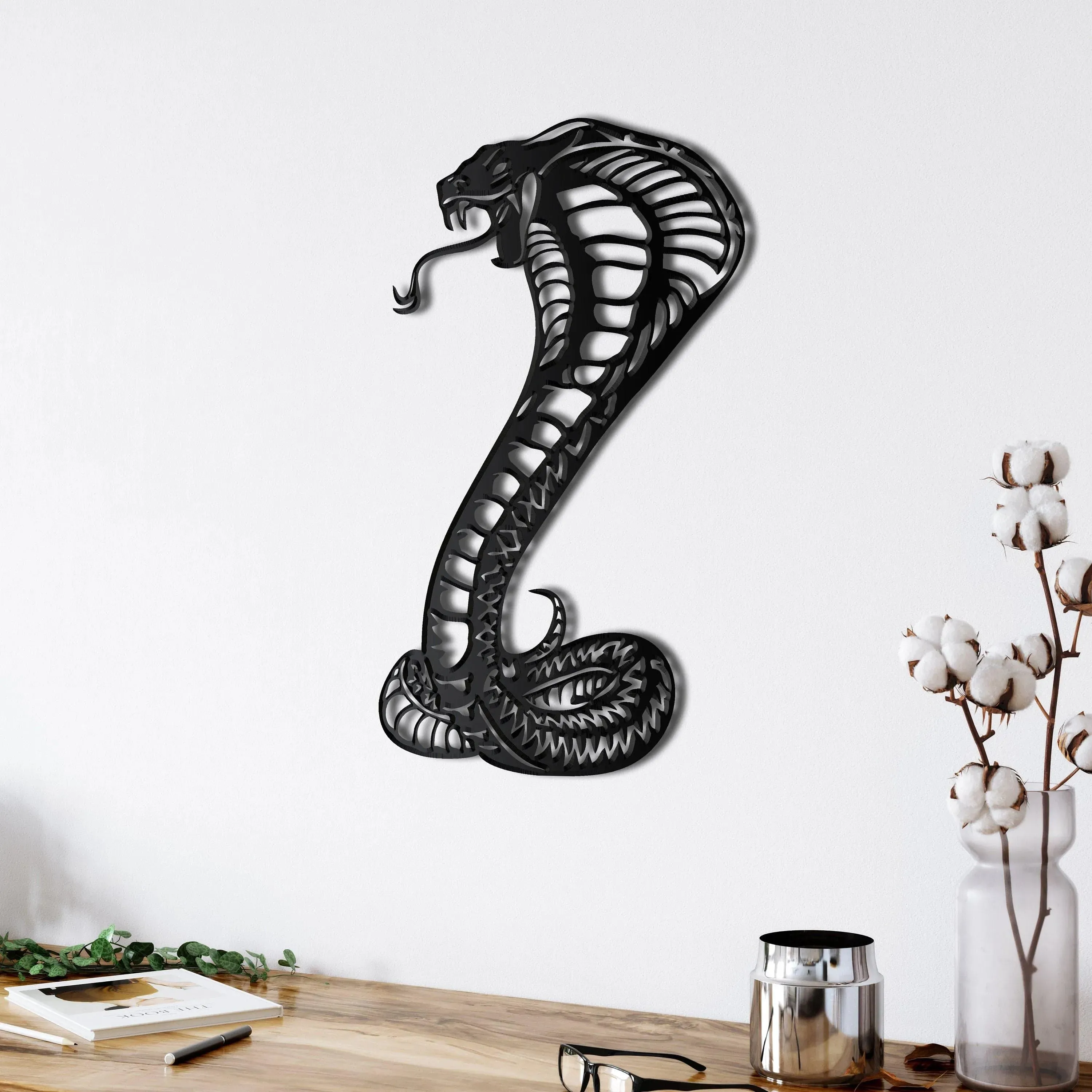 Cobra Snake Metal Wall Decor