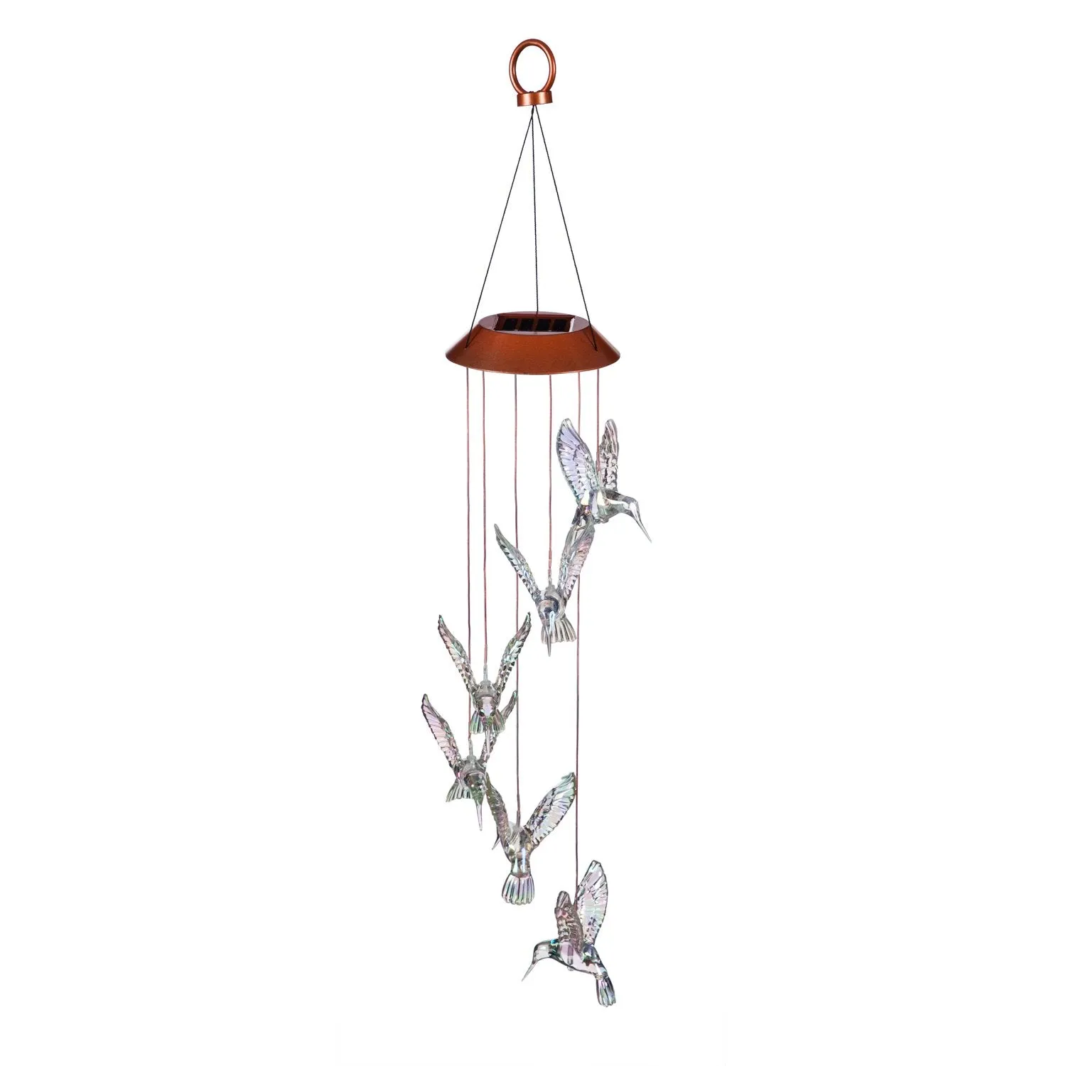 Color Changing Solar Mobile, Iridescent Hummingbird,2sp5979