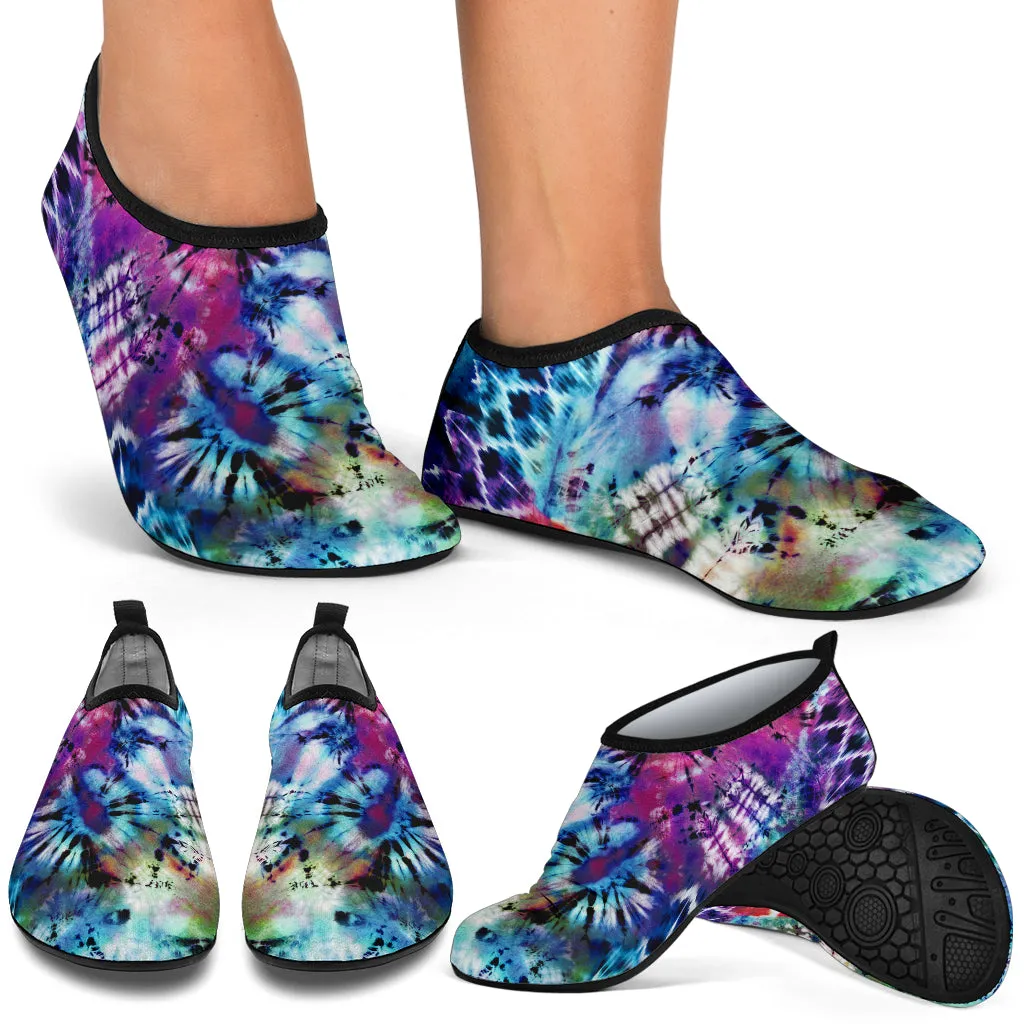Colorful Tie Dye Rainbow Water Shoes