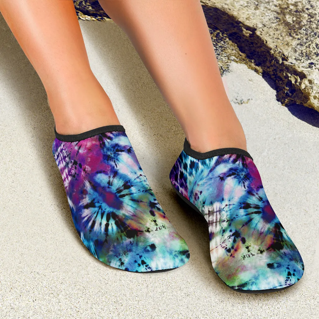 Colorful Tie Dye Rainbow Water Shoes
