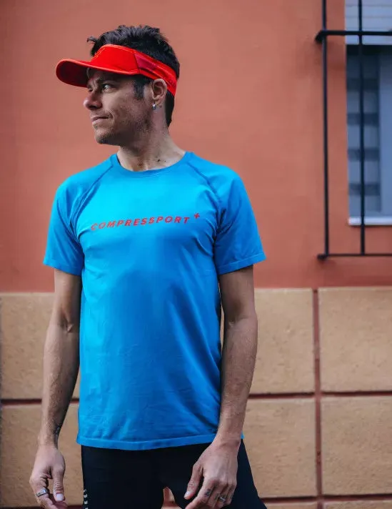 Compressport Unisex's Visor Ultralight - Samba/Core Red