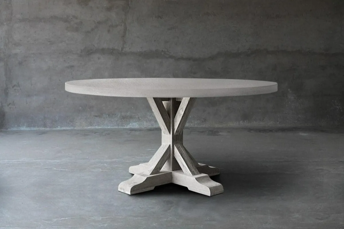Concrete Round Dining Table - R Base