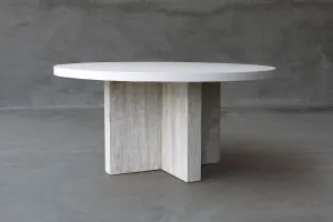 Concrete Top Dining Table - T Base