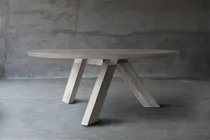 Concrete Top Dining Table - V Base