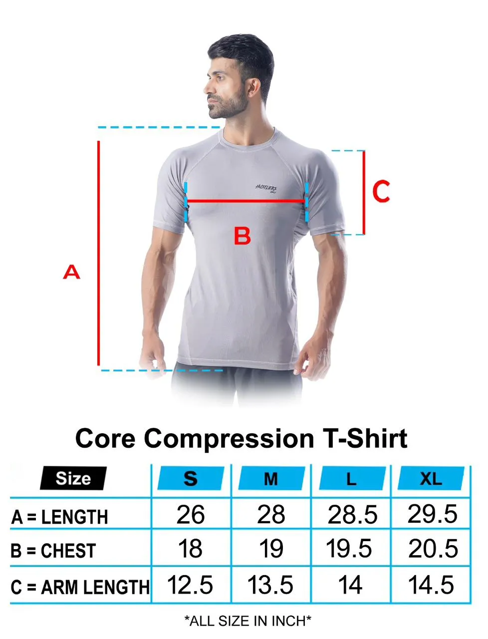 Core Compression T-Shirt-Grey