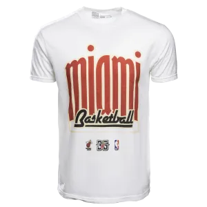 Court Culture Classic Miami Basketball Unisex White Tee