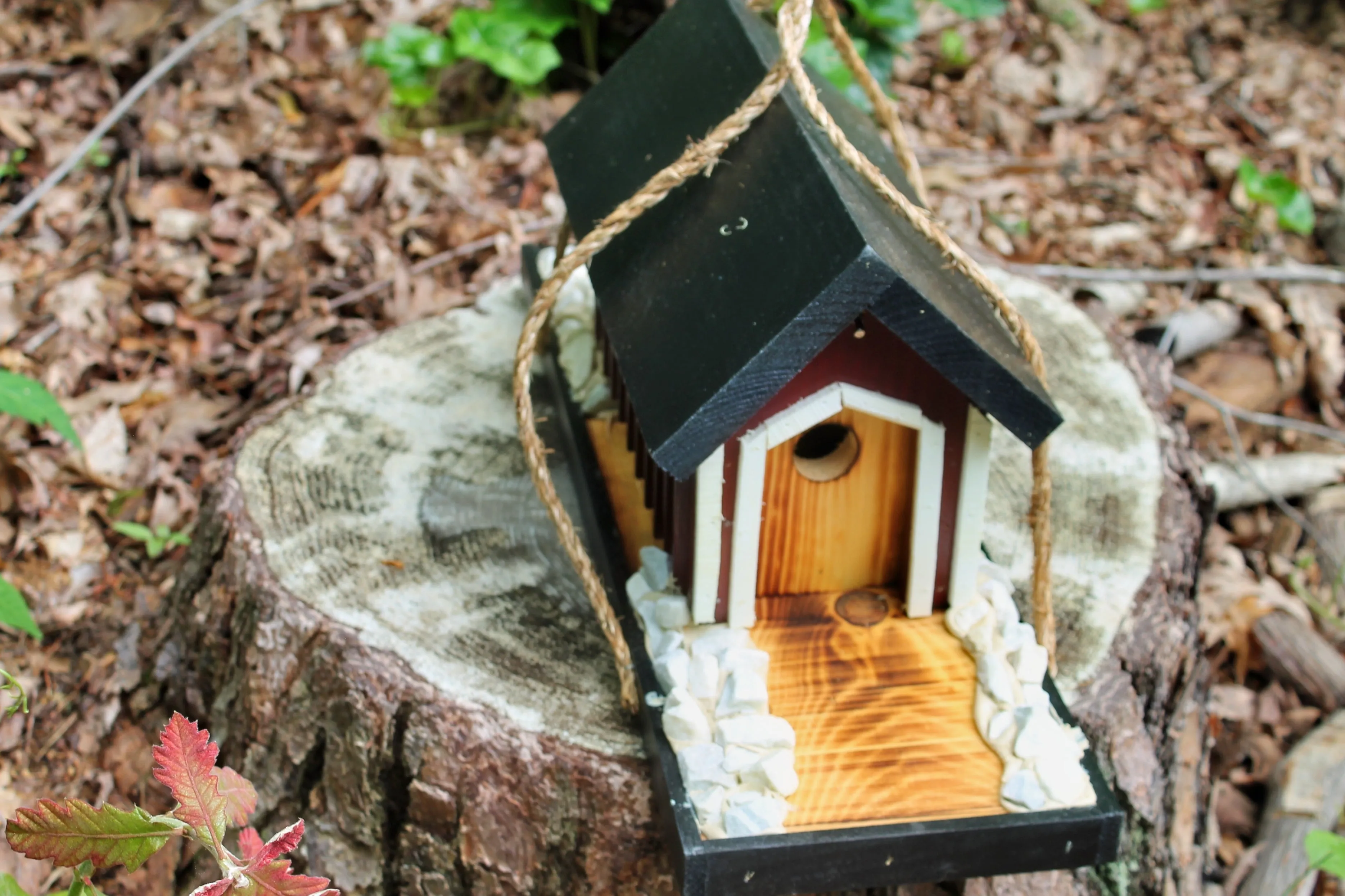 Covered Bridge Bird Feeder