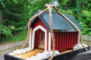 Covered Bridge Bird Feeder