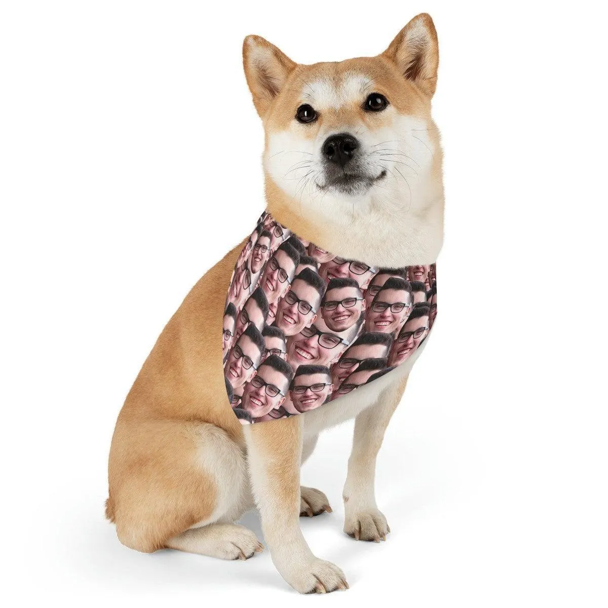 Crazy Faces Pet Bandana Collar