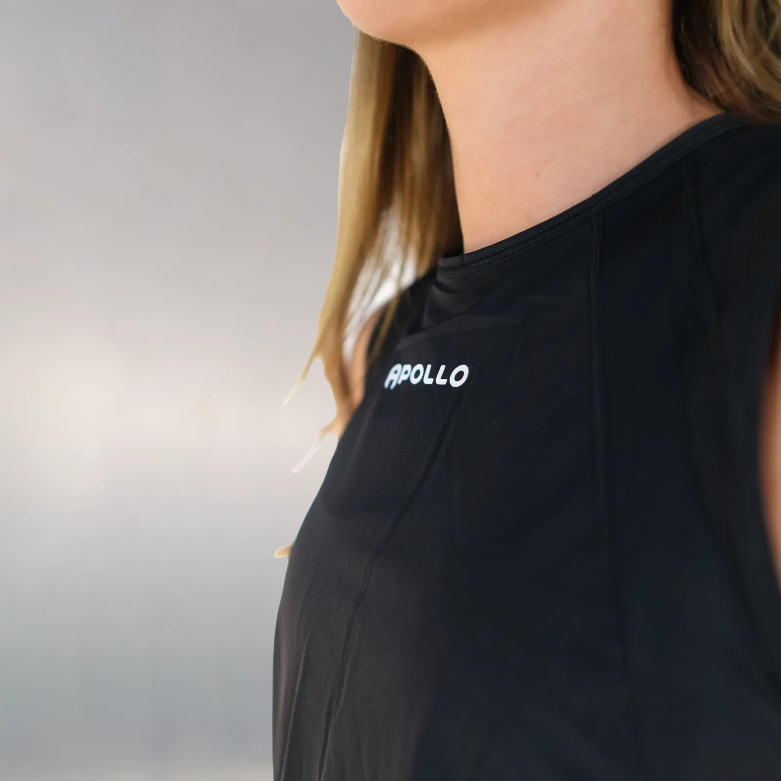 Cropped Training Vest - Black