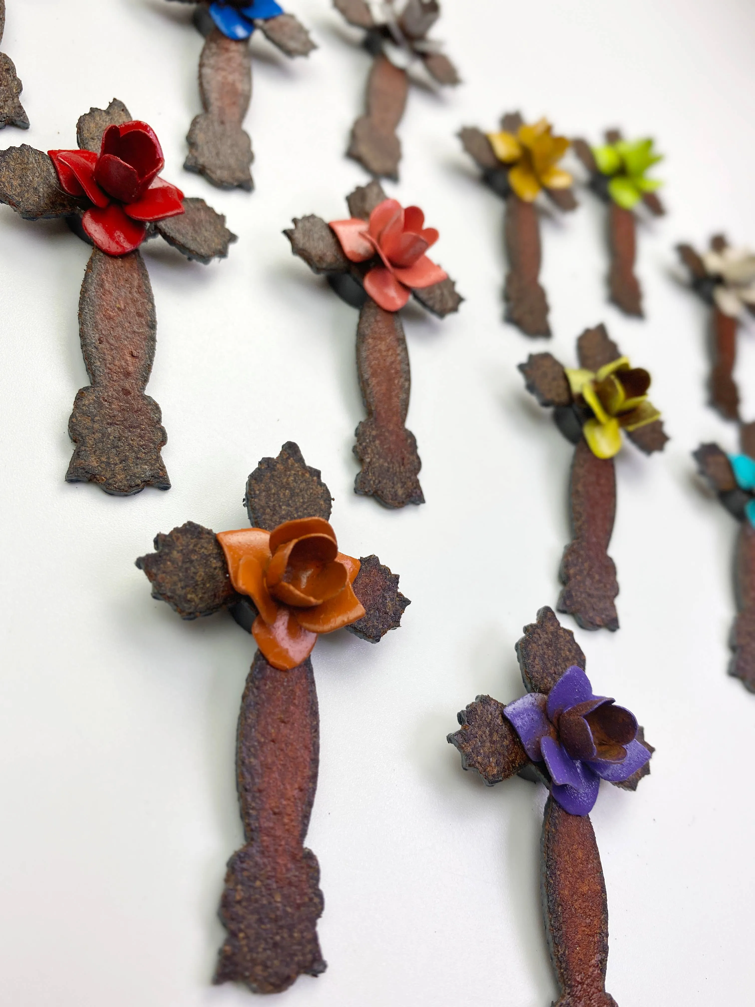 Cross Magnet Flowers