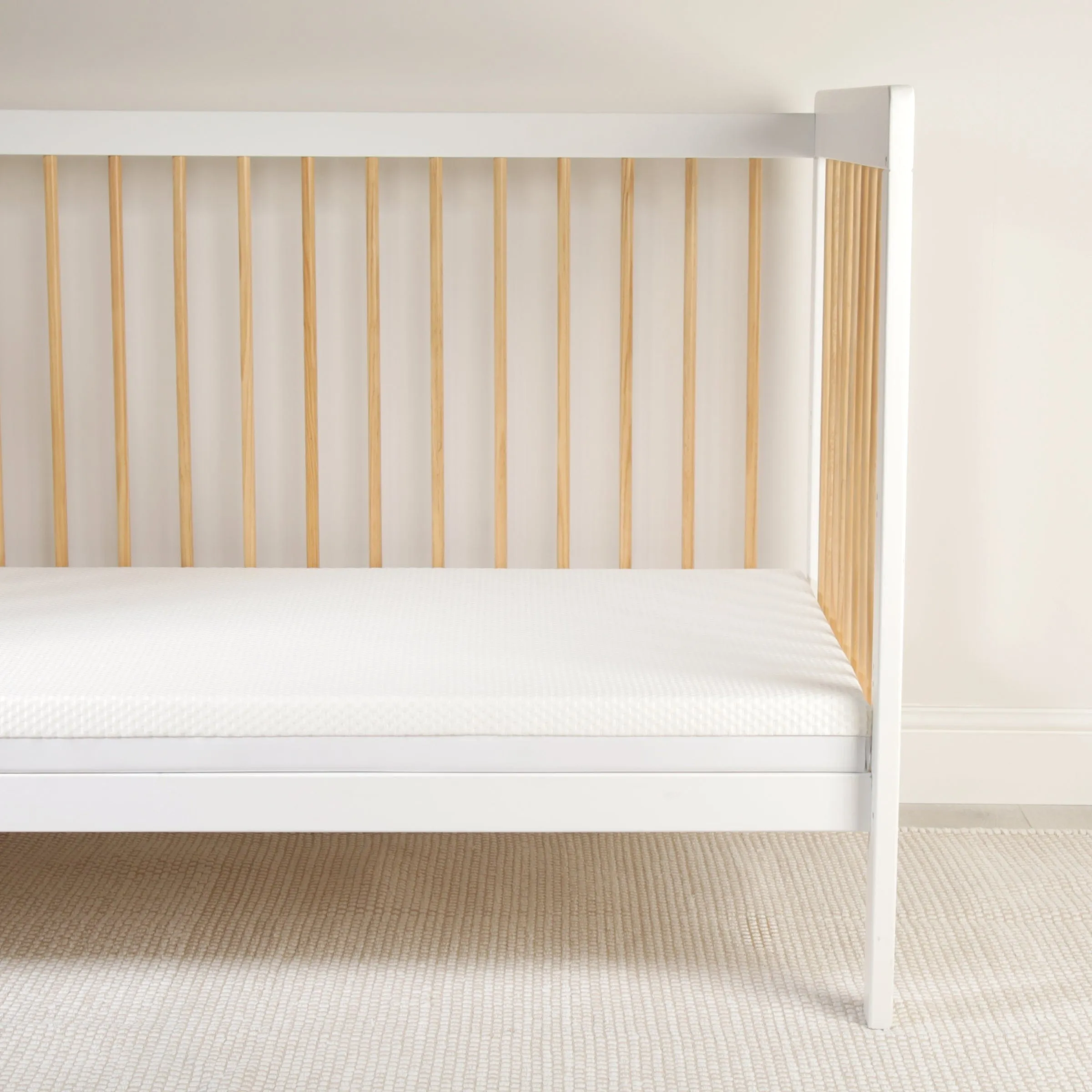 CuddleCo Lullaby Hypo-Allergenic Bamboo Foam Cot Bed Mattress 140 x 70cm