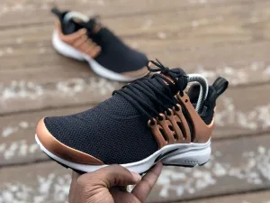 Custom Black and Rose Gold Nike Prestos