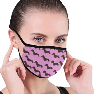 Dachshund Cloth Face Cover - Pink
