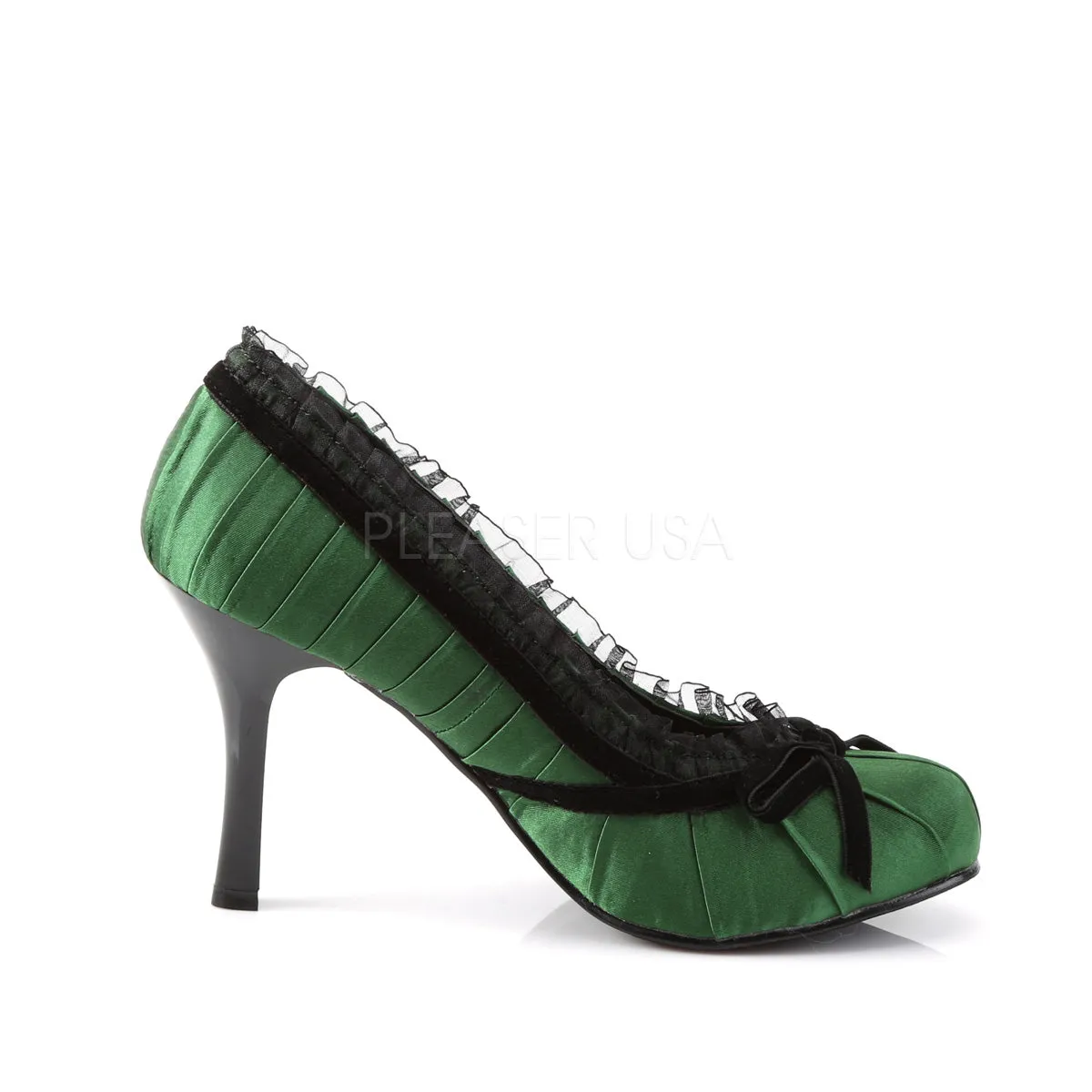 DAINTY-420  Green Satin