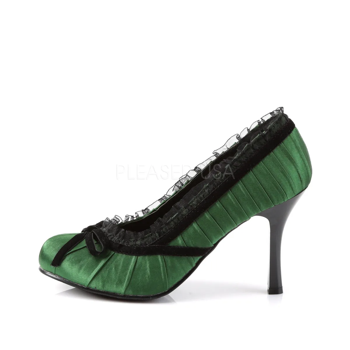 DAINTY-420  Green Satin