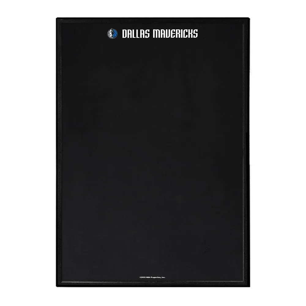 Dallas Mavericks: Framed Chalkboard