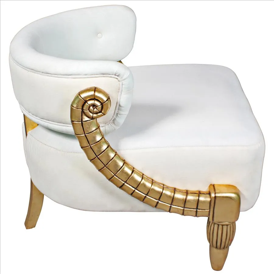 Design Toscano- Ammon Horn Contemporary Tub Chair