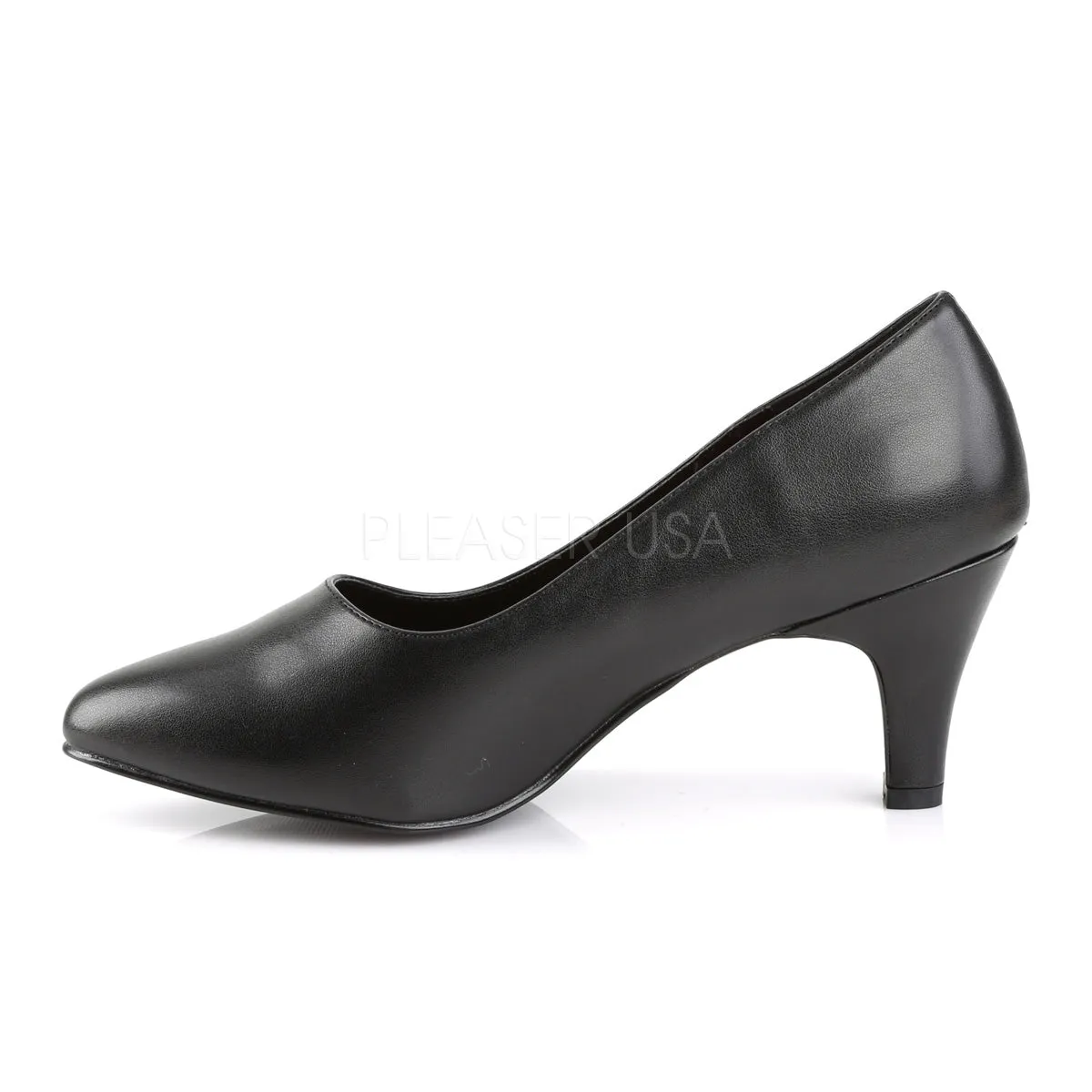 DIVINE-420  Black Faux Leather