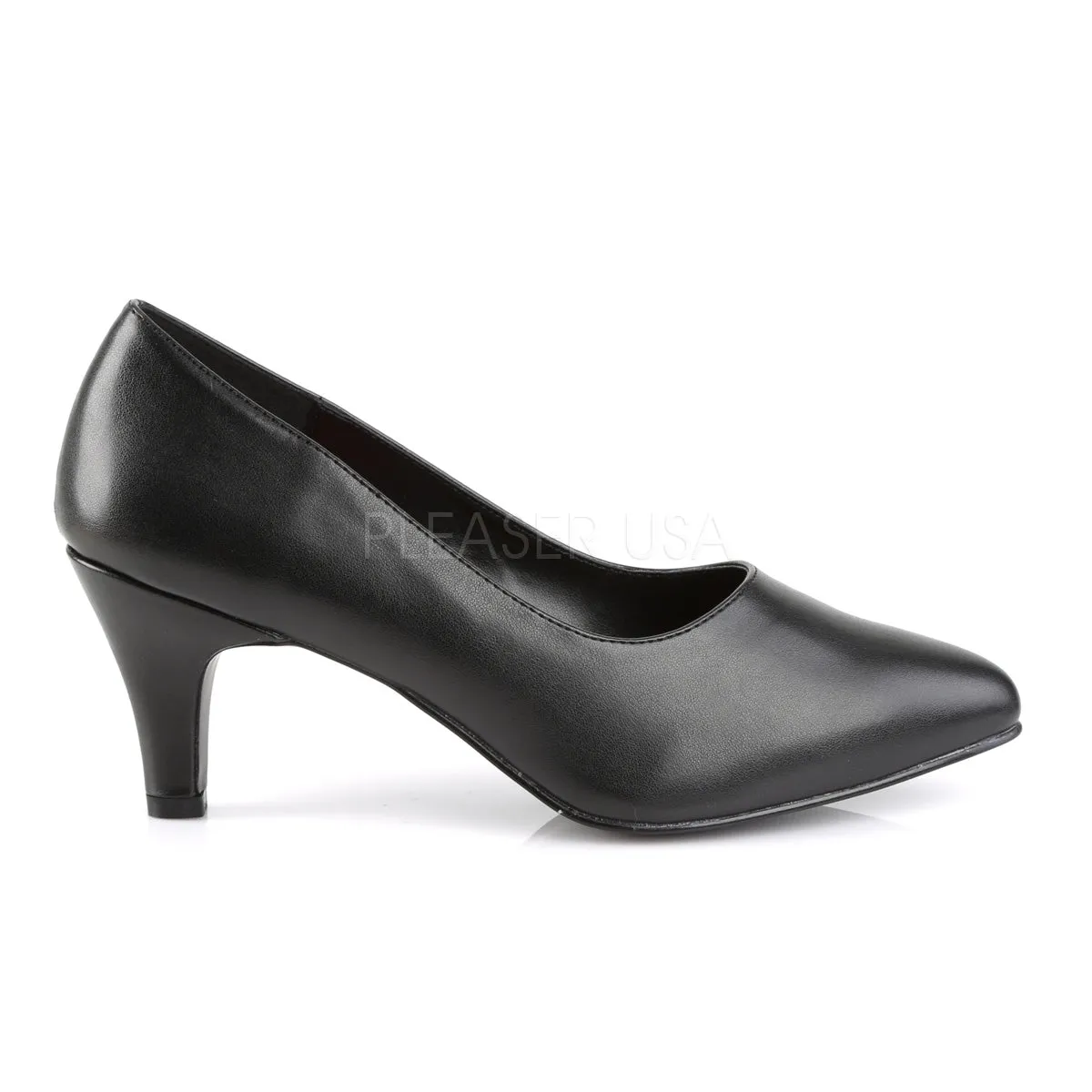 DIVINE-420  Black Faux Leather