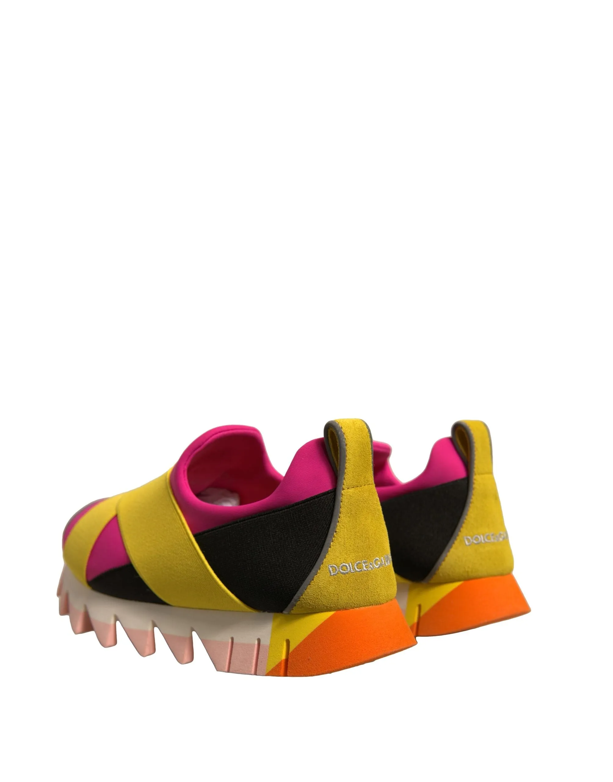 Dolce&Gabbana Ibiza Women Multicolor Sneakers Neoprene Trainer Shoes Sz EUR 37.5