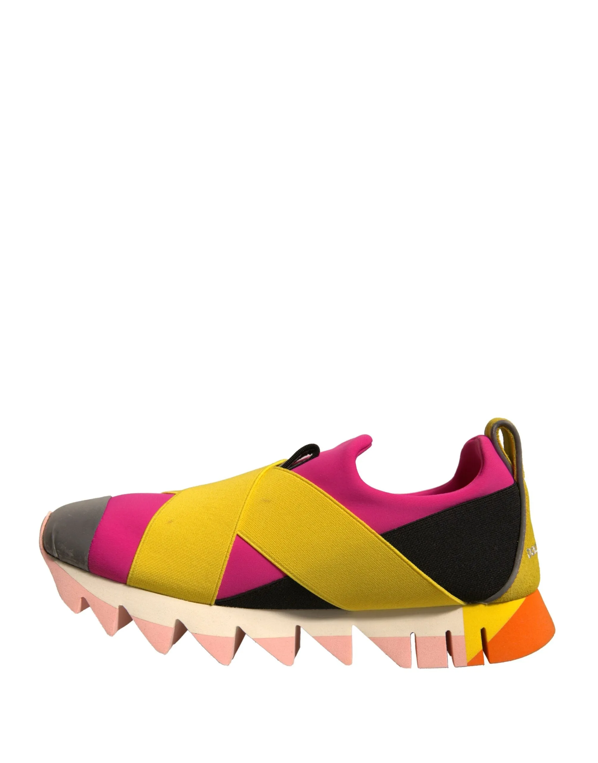 Dolce&Gabbana Ibiza Women Multicolor Sneakers Neoprene Trainer Shoes Sz EUR 37.5