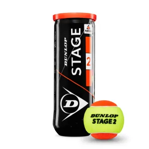 Dunlop Stage 2 Orange Tennis Ball (3 Ball Can)