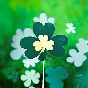 Duo Petite Shamrock Garden Stakes
