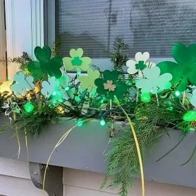 Duo Shamrock Mini Wooden Plant Stakes