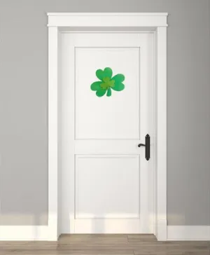 Duo Shamrock with Shimmer Accent Finish Door Hanger