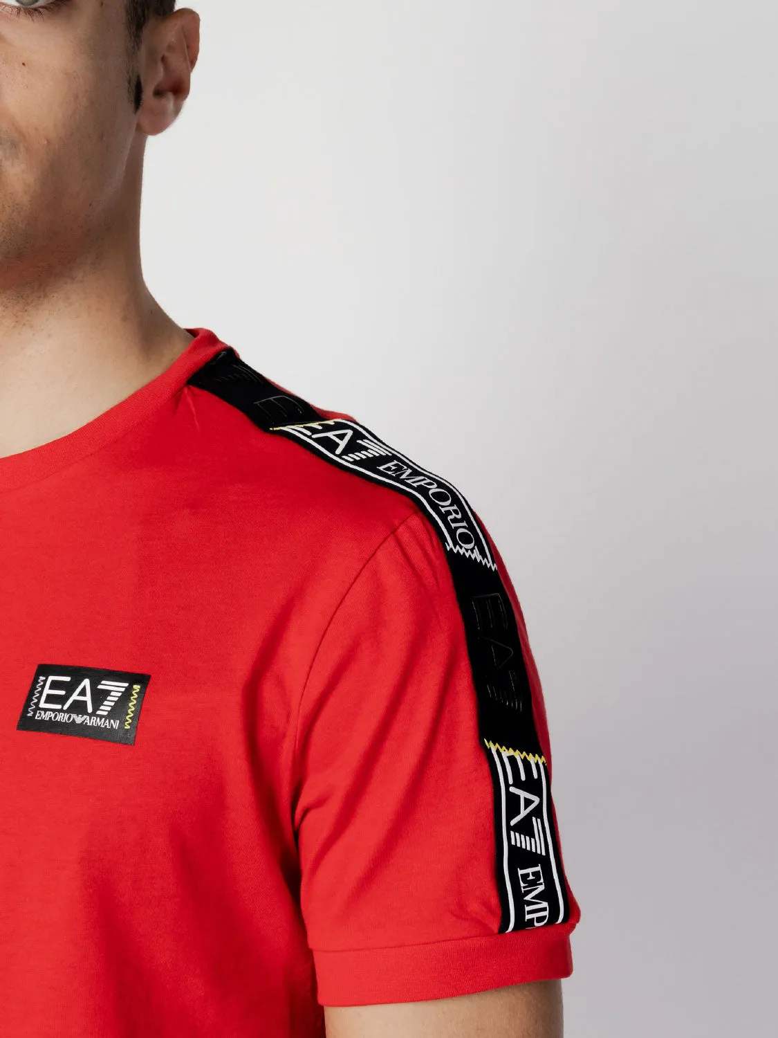 EA7 Emporio Armani 3RPT06 Jersey T-Shirt Racing Red