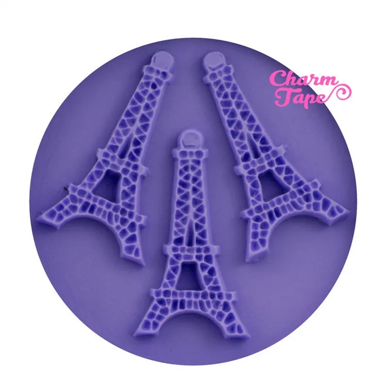 Eiffel Tower Food Graded Silicone Mold for Resin, Fondant, French Theme Cake Decorating Supplies H1927