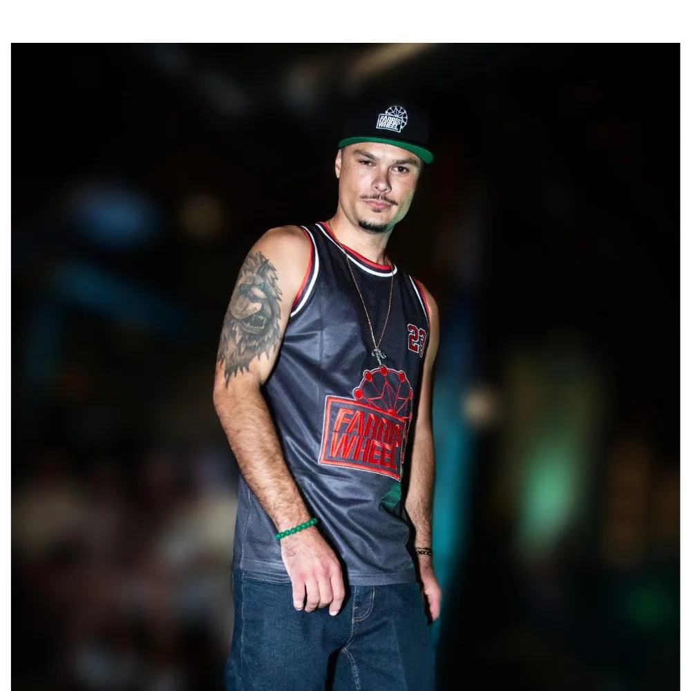 Farris Wheel Black Basketball Jersey