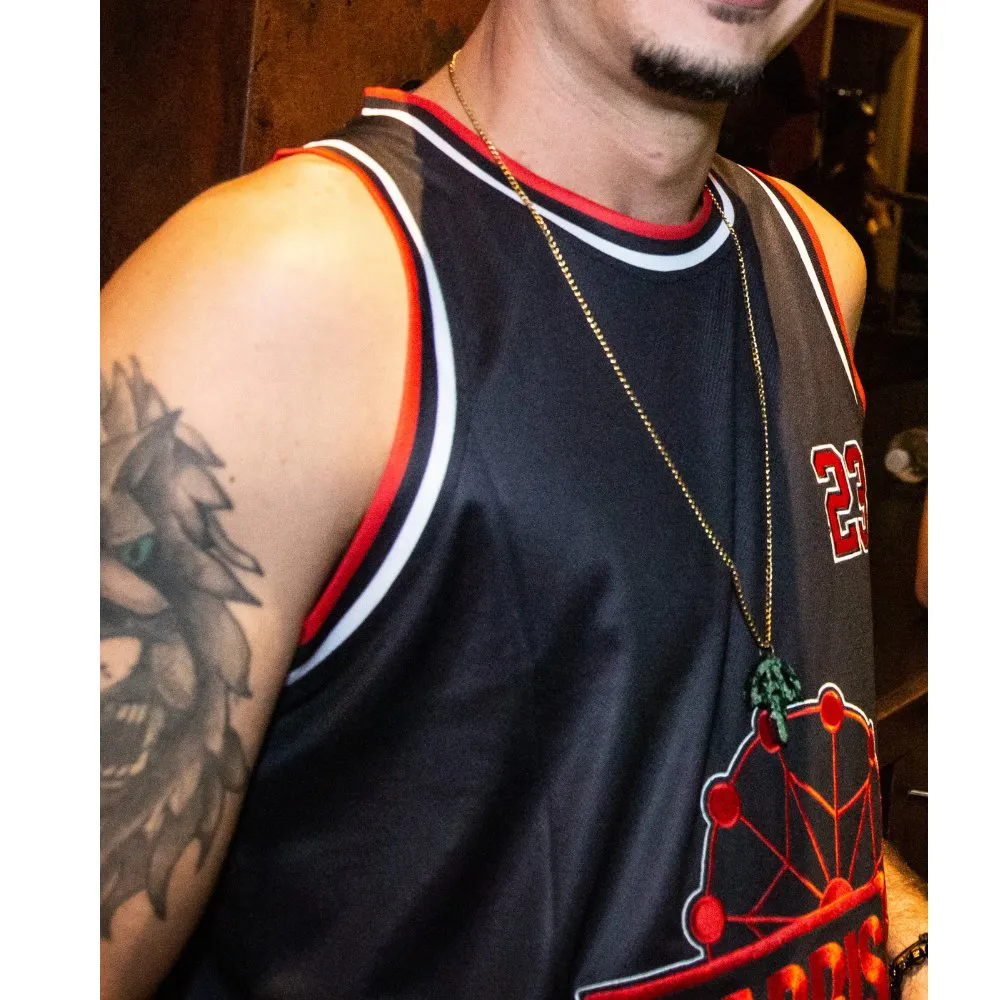Farris Wheel Black Basketball Jersey