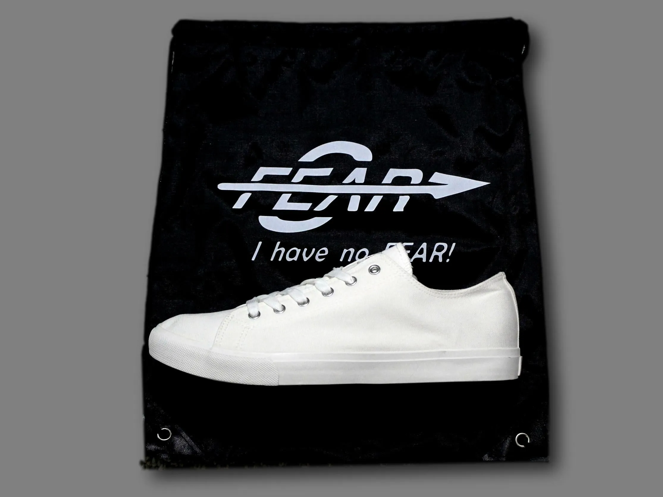 Fear0 NJ Unisex Simple All White SB Canvas Shoes