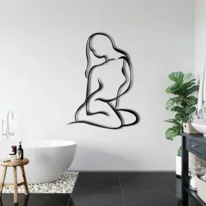Female Body Beauty Metal Wall Decor