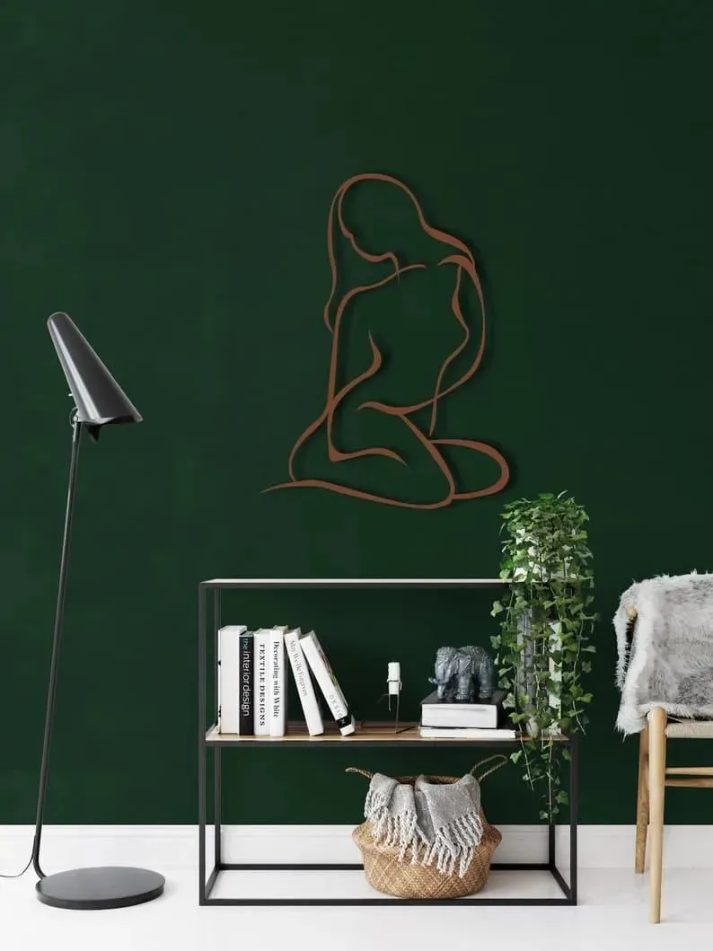 Female Body Beauty Metal Wall Decor