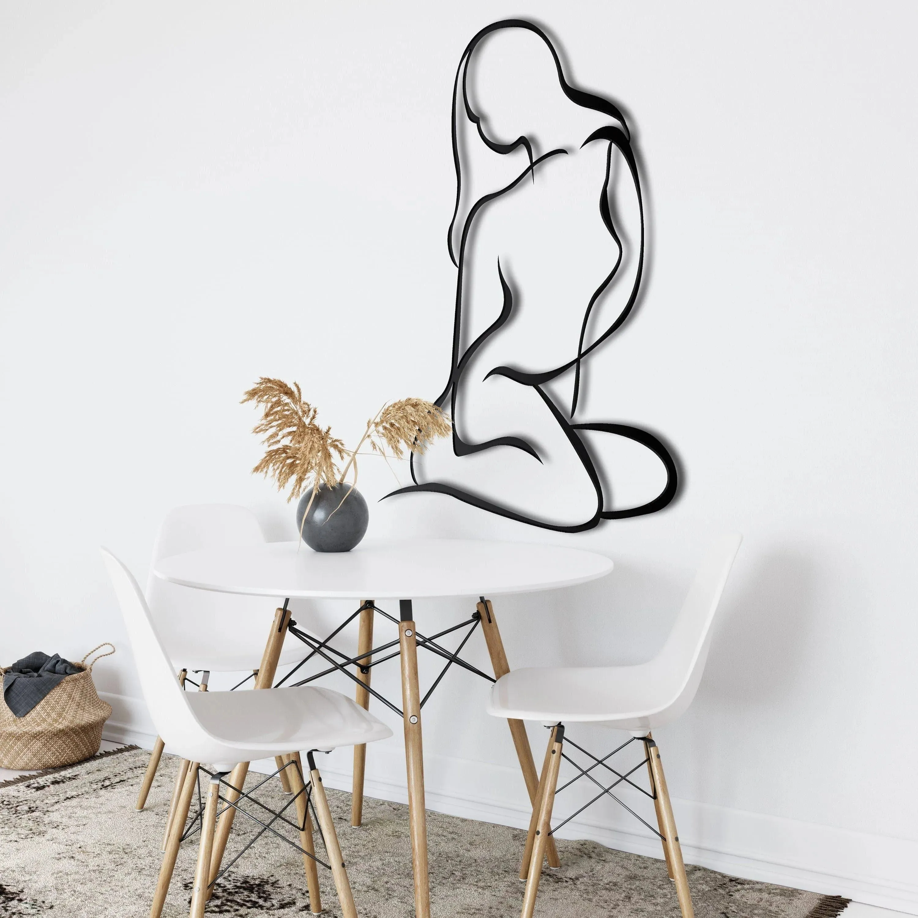 Female Body Beauty Metal Wall Decor