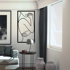 Female Body Minimalist Metal Wall Decor