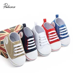 First Walkers Canvas Sneakers för barn i multivariant