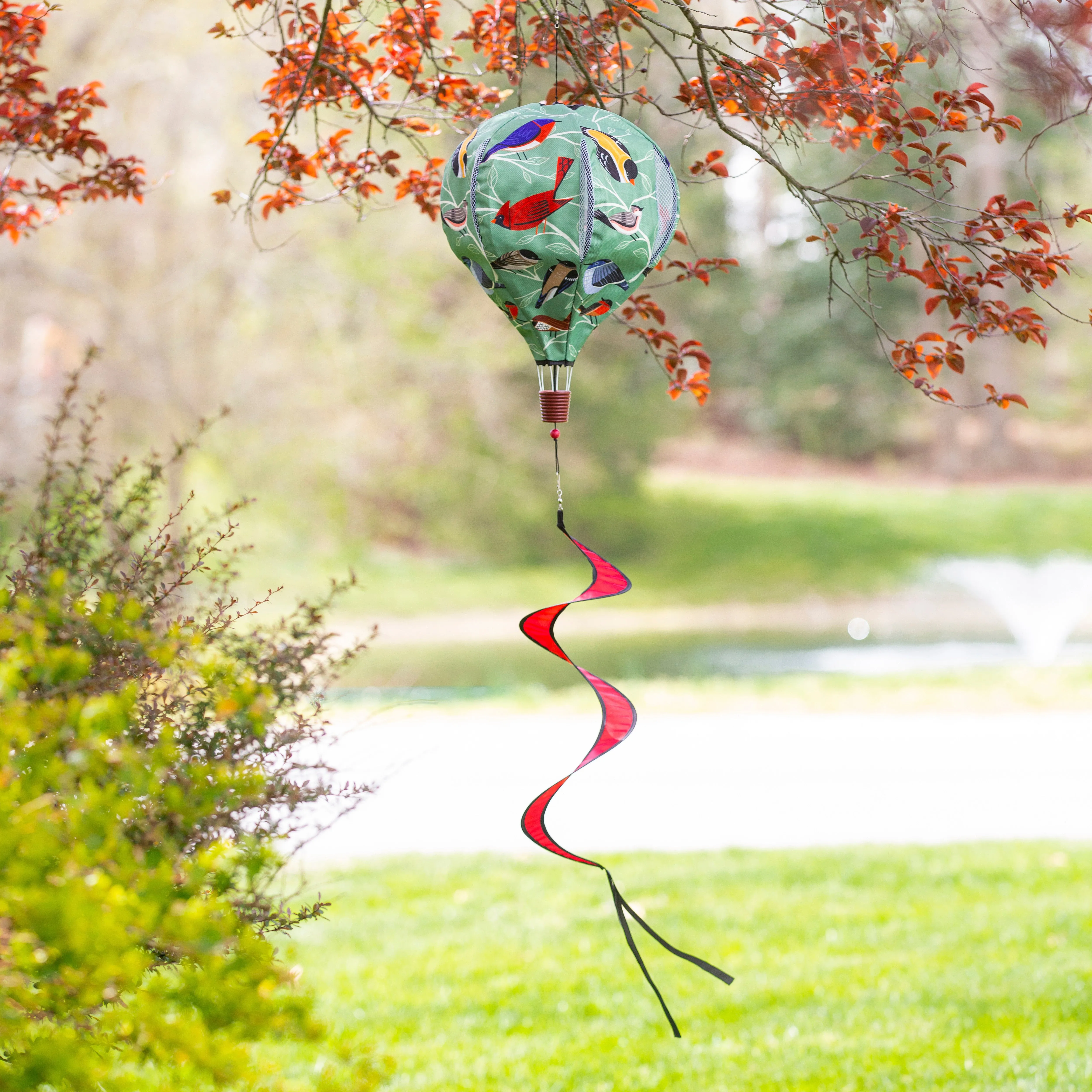 Flock Together Burlap Balloon Spinner,45bb474