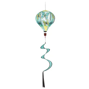 Floral Butterfly Welcome Burlap Balloon Spinner,45bb608