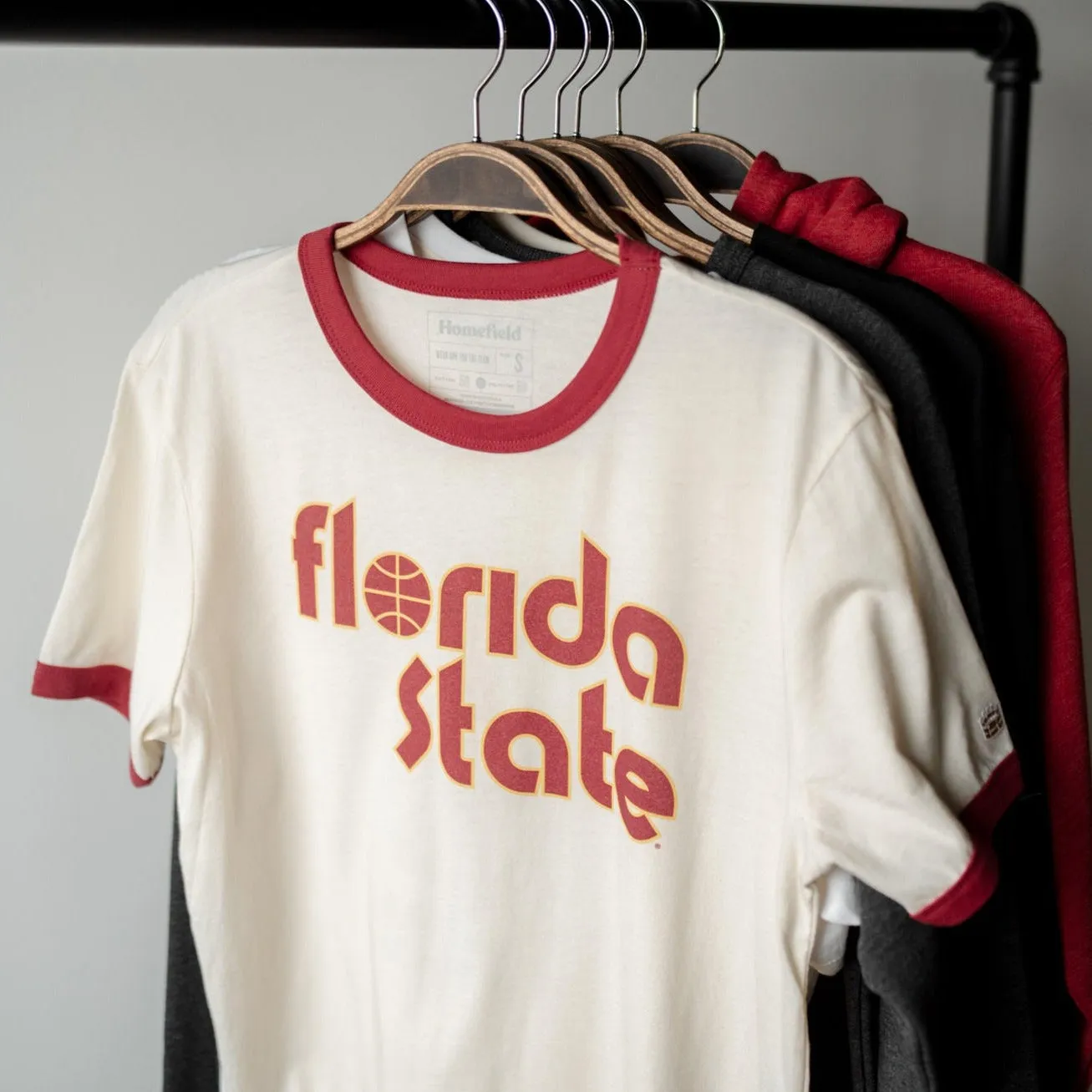 Florida State Basketball Ringer Tee