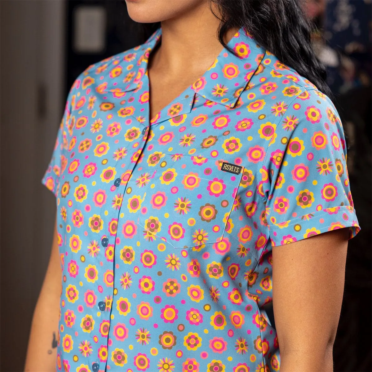 Flower Ballad – Women's KUNUFLEX Short Sleeve Shirt