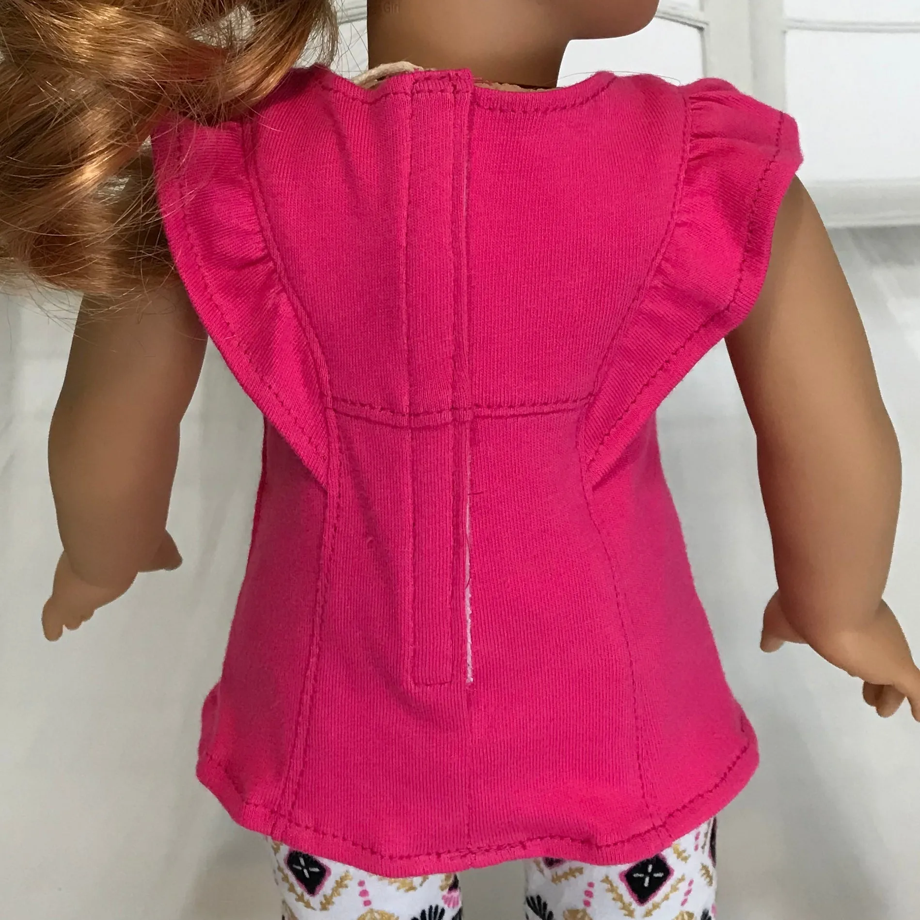 Flutter sleeve top fit American girl doll