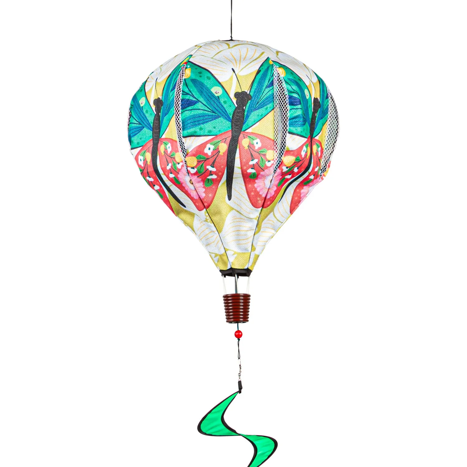 Folk Butterfly Burlap Balloon Spinner,45bb588