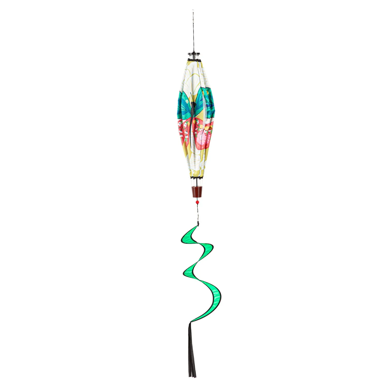 Folk Butterfly Burlap Balloon Spinner,45bb588